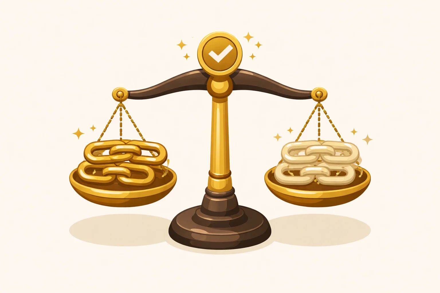 Dofollow nofollow backlink dengesi görseli